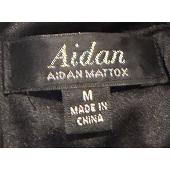 Aidan Mattox Black White Star Sequined Mini Dress Size M NWT - Picture 5 of 6